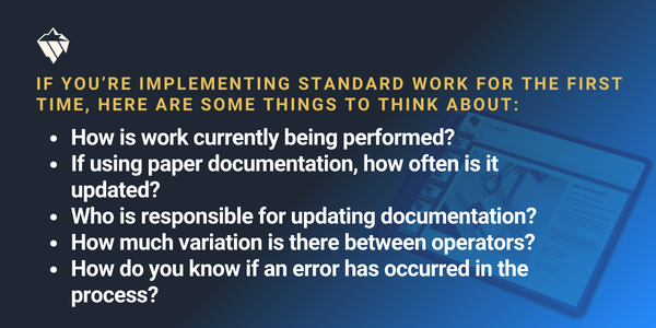 PICO Implementing Standard Work