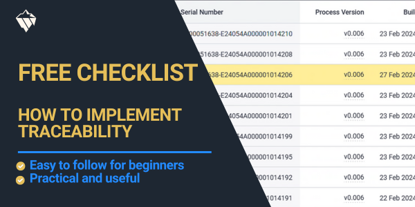 Free checklist on how to implement traceability